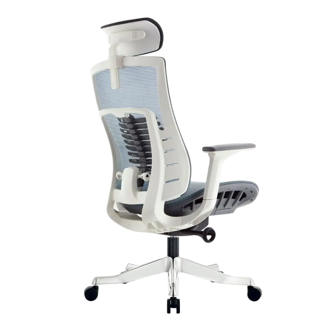 Inspire Ergonomic Chair (White frame with Sky Blue mesh) 3