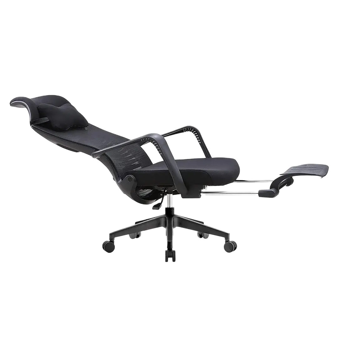 Relaxo Chair (Black Frame Black Mesh) 1