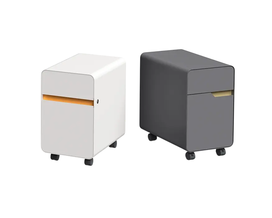 2 Drawers Metal Pedestal 1