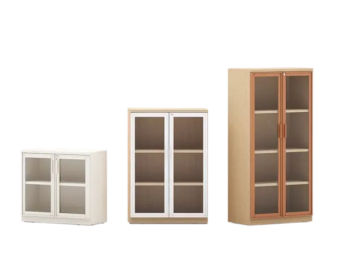 Full Glass Door File Cabinet 1