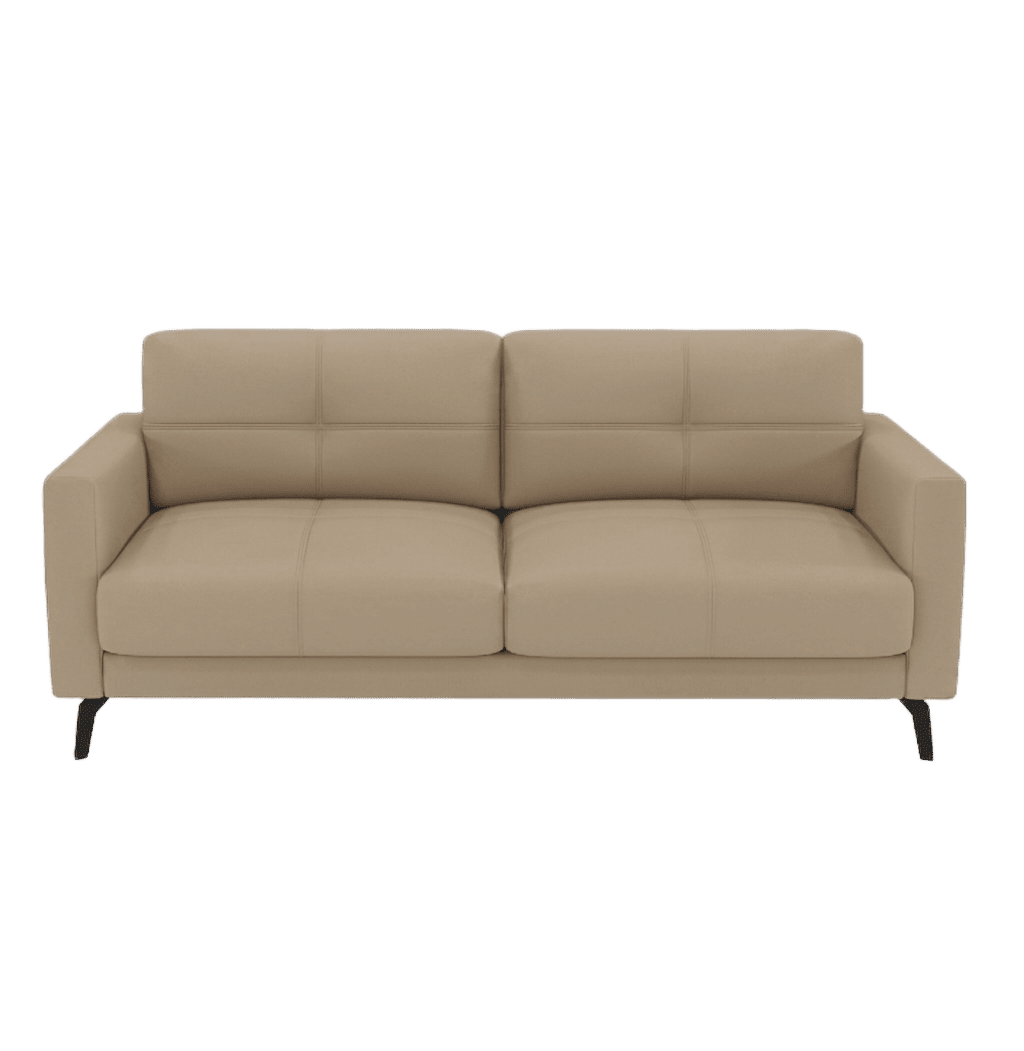 Beige Modern 3-Seater Sofa 2