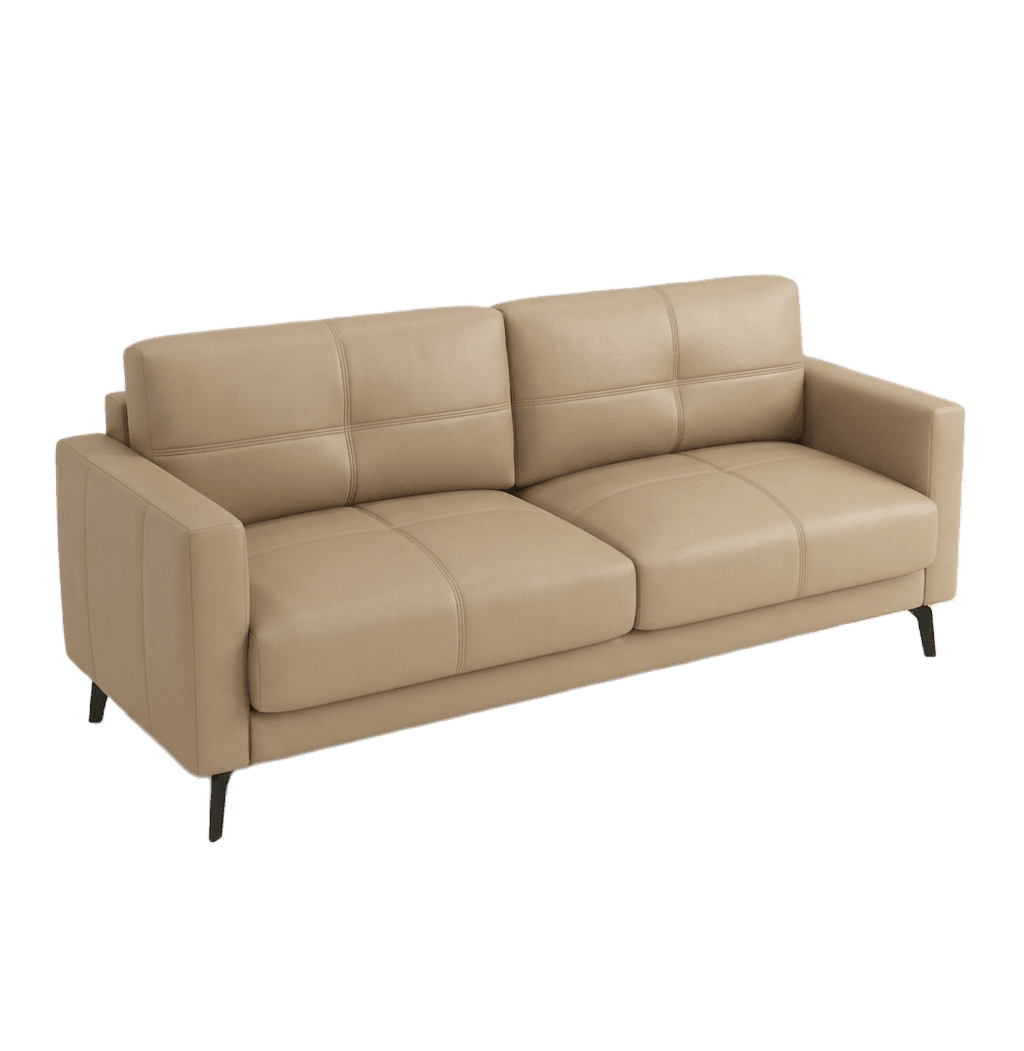 Beige Modern 3-Seater Sofa 4