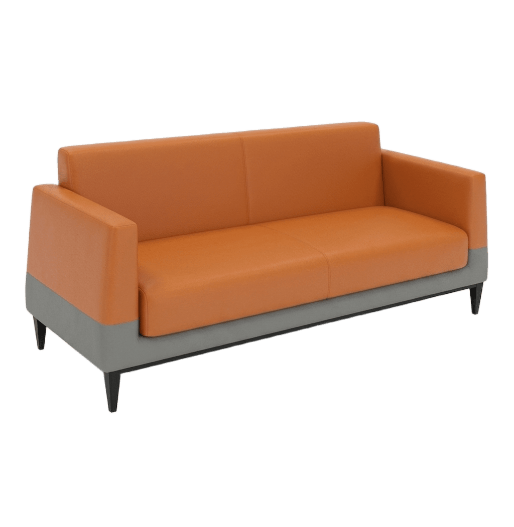 Tan & Grey Executive 3-Seater Sofa 3
