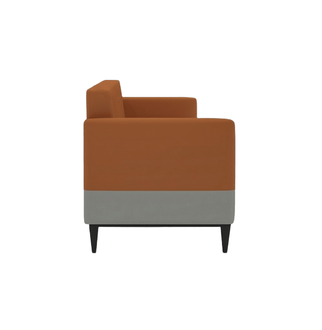 Tan & Grey Executive 3-Seater Sofa 4