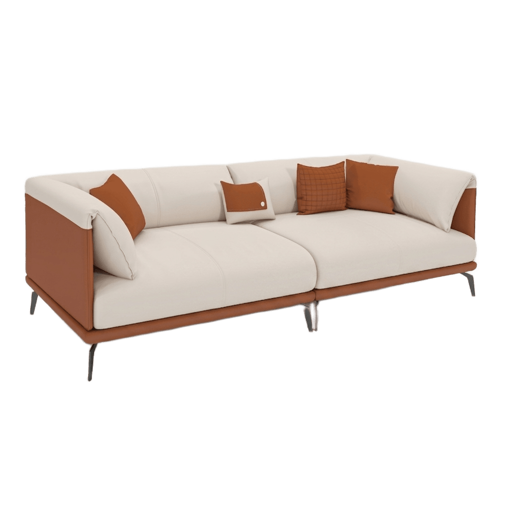 Terracotta Modular Sectional Sofa 1